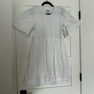 A New Day white flutter sleeve dress